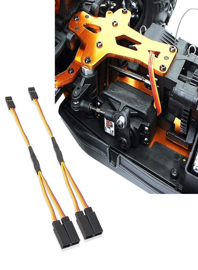 Rowiz 15cm RC Servo 1 to 2 Y Cables Male to Female Extension Lead Wire Cable for KK MWC Eagle Control Board Pack of 5 Set - Image 4